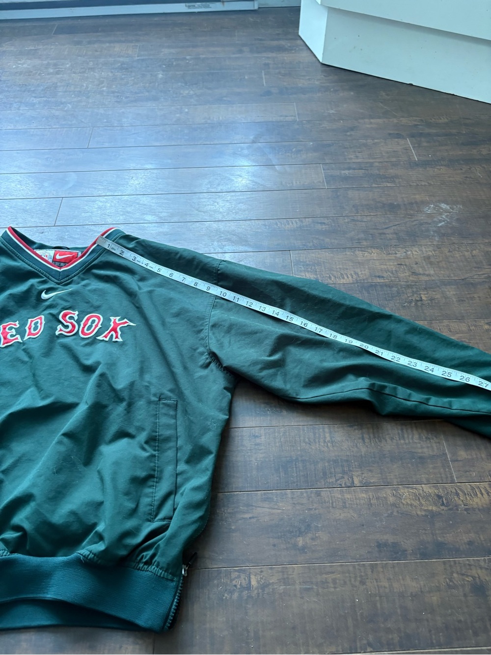 Nike Team Red Sox Green Pullover Center Swoosh - Picture 3 of 9
